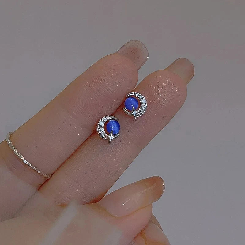 ジルコニア スターピアス シルバーカラー