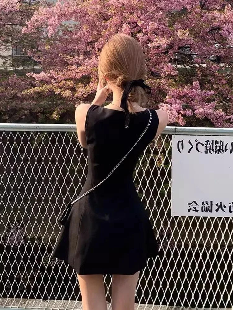 フレンチヴィンテージ ハイウエストAラインミニワンピース