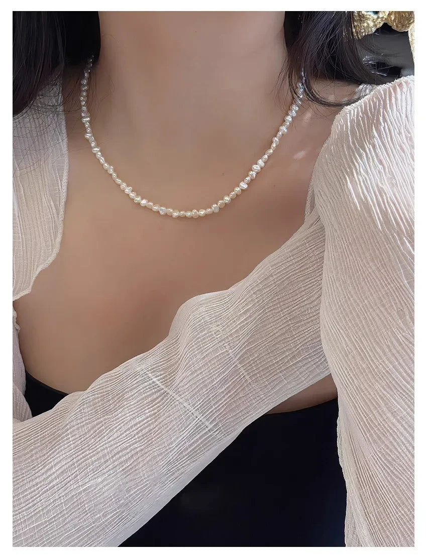 Hengsheng バロック淡水パール ネックレス