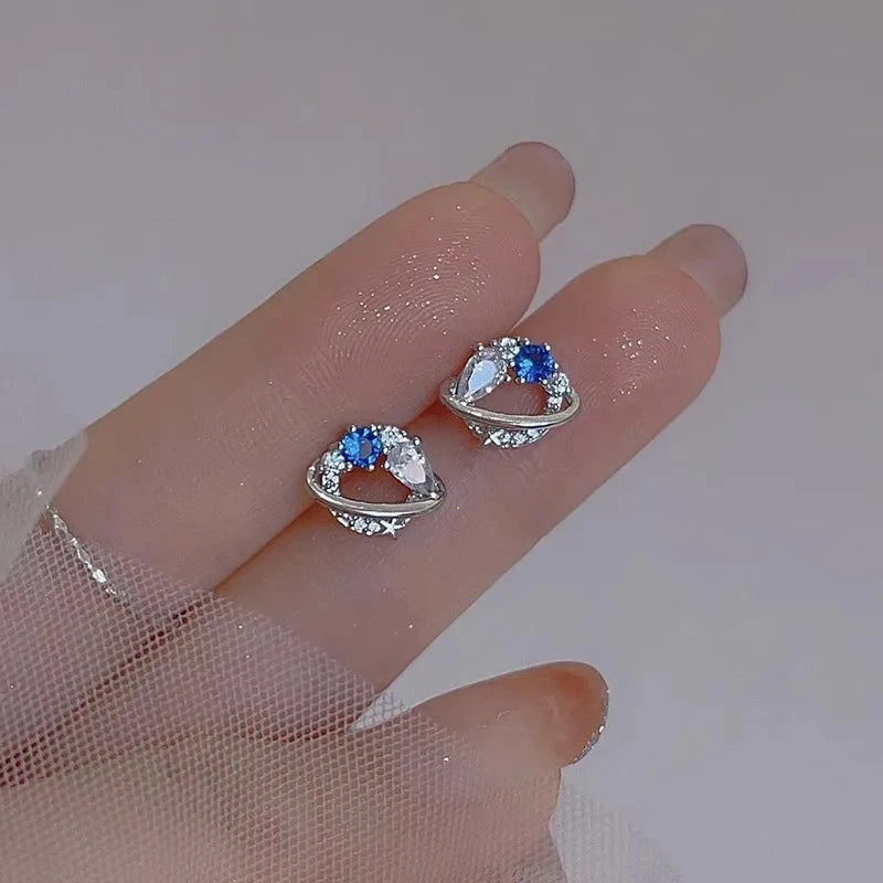 ジルコニア スターピアス シルバーカラー