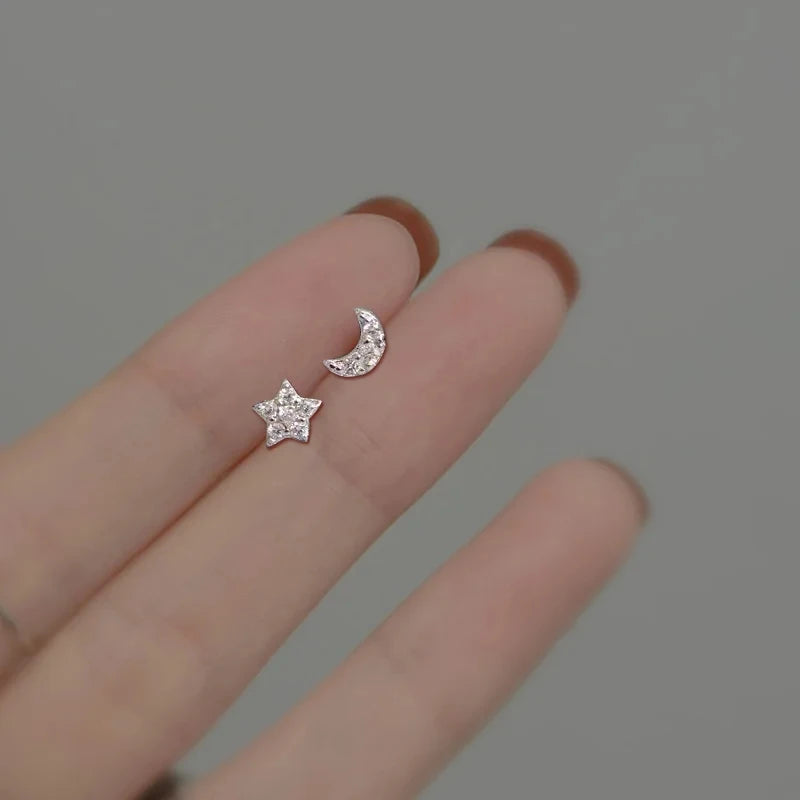 ジルコニア スターピアス シルバーカラー