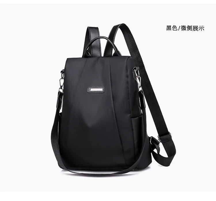 ナイロン 多機能リュック レインカバー付き
