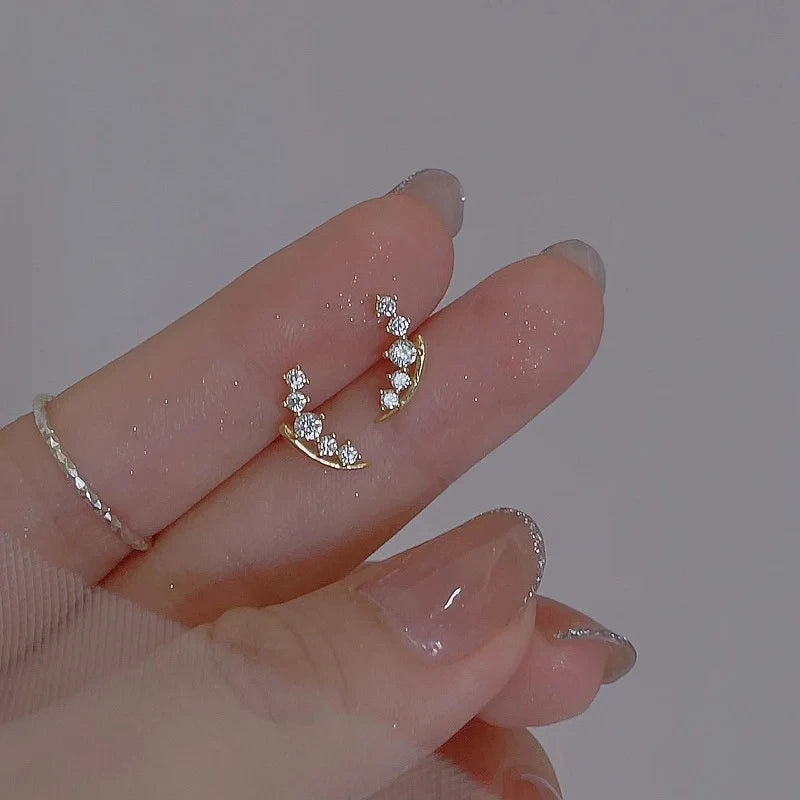 ジルコニア スターピアス シルバーカラー