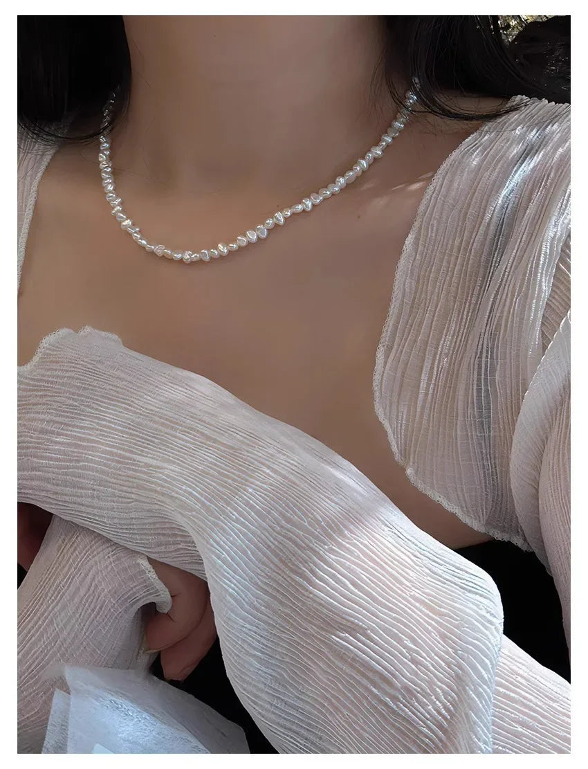 Hengsheng バロック淡水パール ネックレス