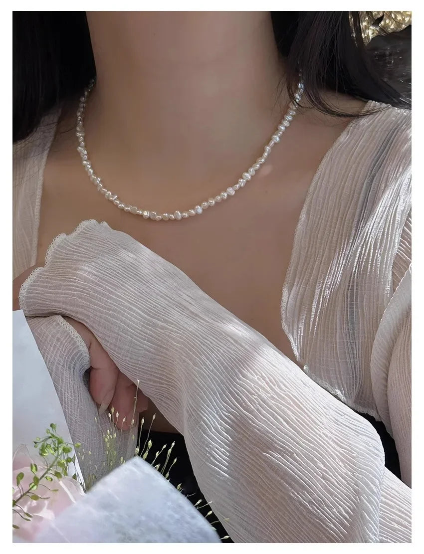 Hengsheng バロック淡水パール ネックレス