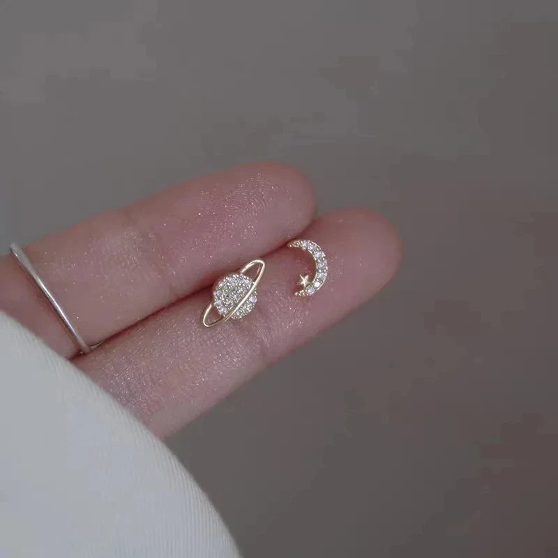 ジルコニア スターピアス シルバーカラー