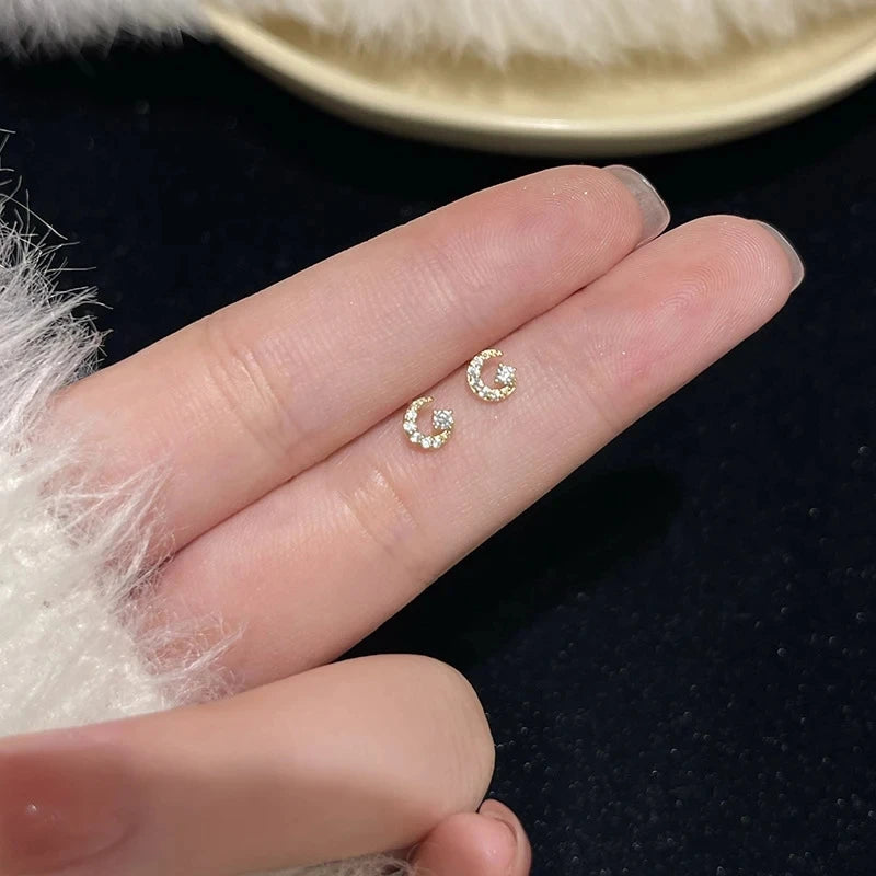 ジルコニア スターピアス シルバーカラー