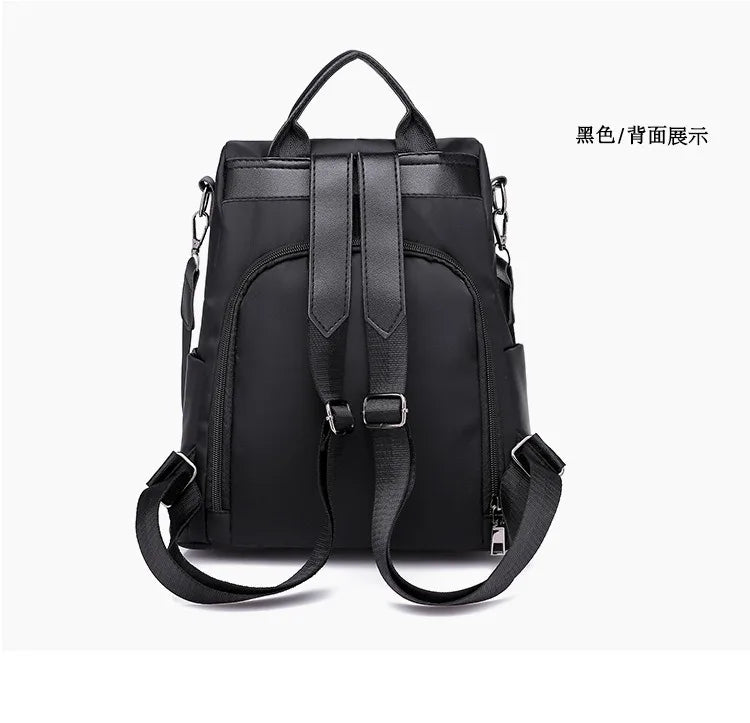 ナイロン 多機能リュック レインカバー付き