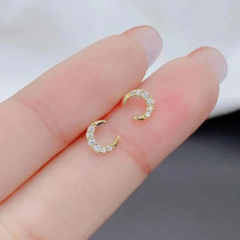 ジルコニア スターピアス シルバーカラー