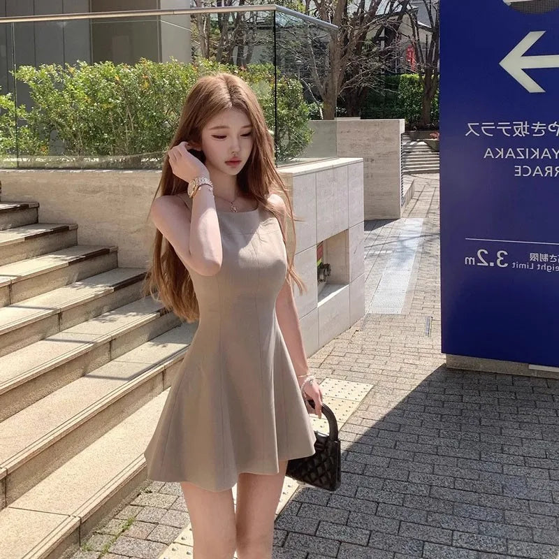 フレンチヴィンテージ ハイウエストAラインミニワンピース
