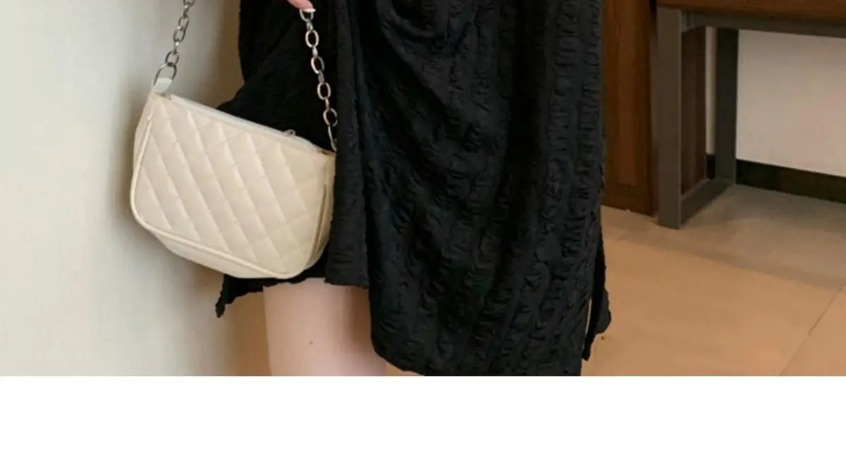 オーバーサイズ スリット入り 長袖チュニックTシャツ