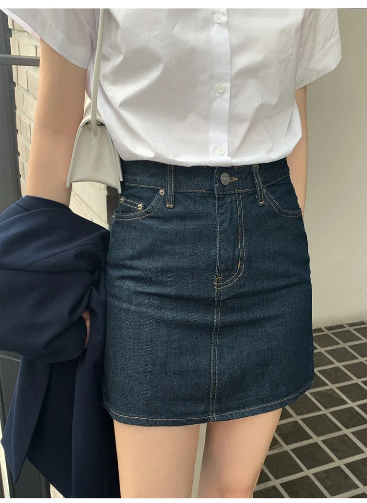 ストレートカット コットン半袖シャツ 白