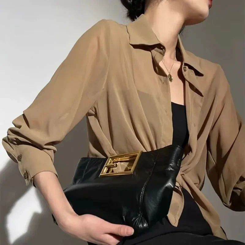 SMVP シアーシフォン 長袖UVカットシャツ