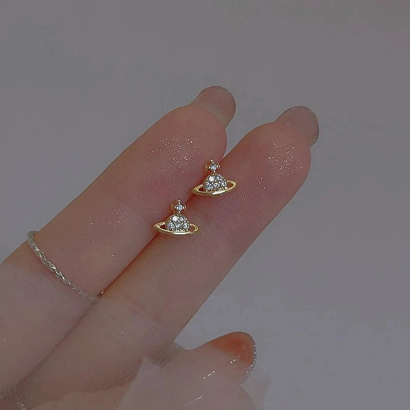 ジルコニア スターピアス シルバーカラー