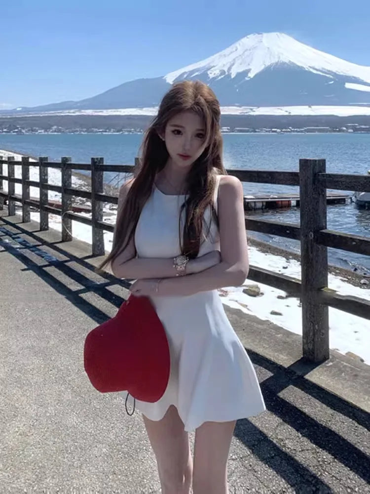 フレンチヴィンテージ ハイウエストAラインミニワンピース