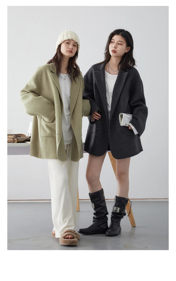 CHIC VEN ウールリバーコート