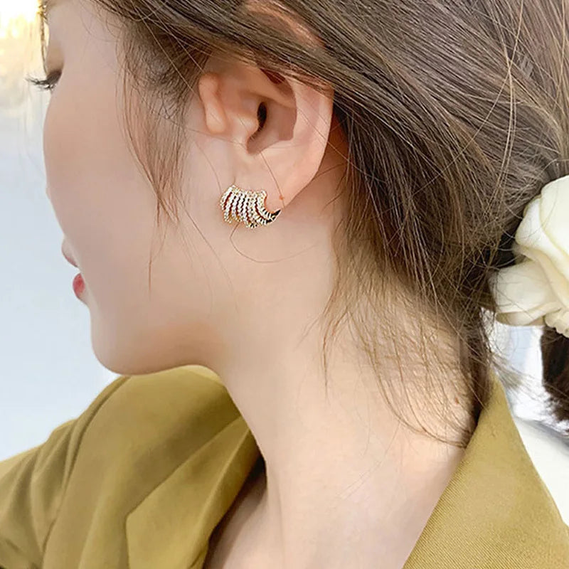 ジルコニア 小ぶりドロップピアス