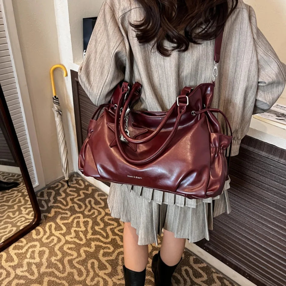 オイルワックスPU A4対応 大容量トートバッグ