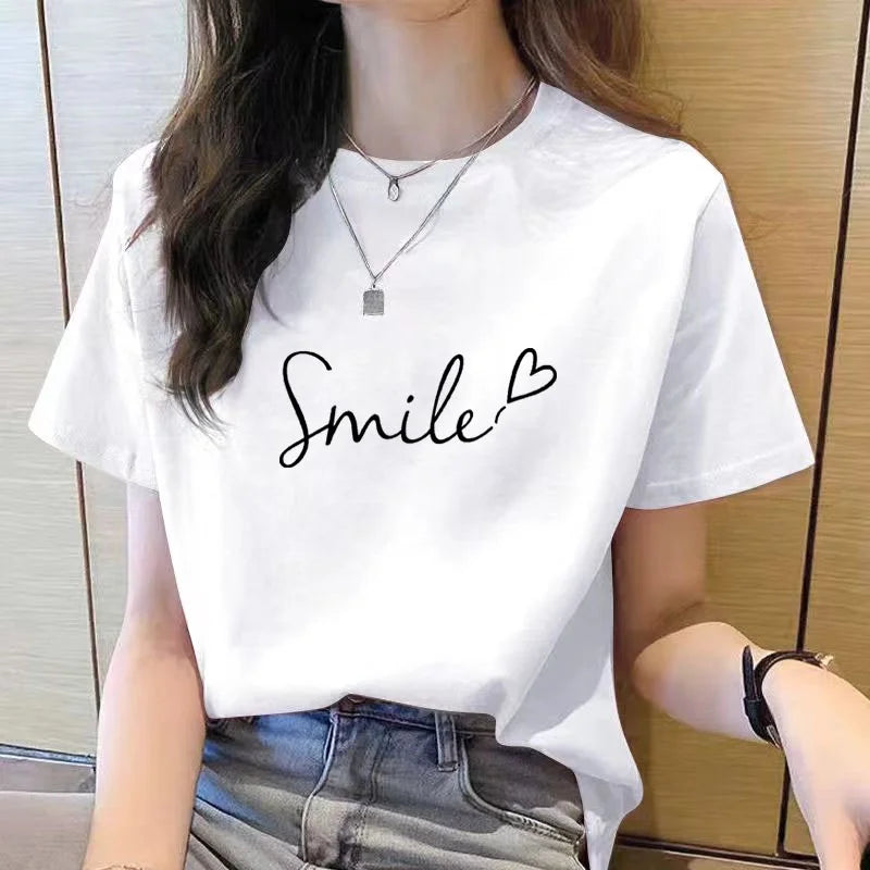 アップリケ キャラクタープリント 半袖Tシャツ