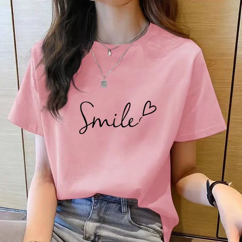 アップリケ キャラクタープリント 半袖Tシャツ