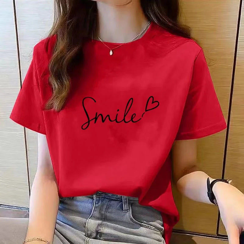 アップリケ キャラクタープリント 半袖Tシャツ