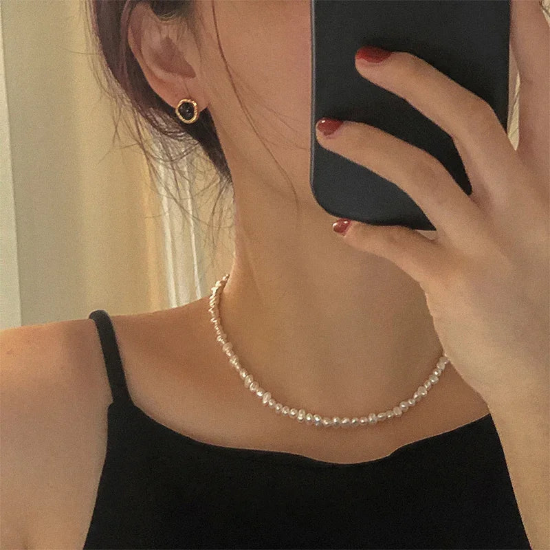 Hengsheng バロック淡水パール ネックレス