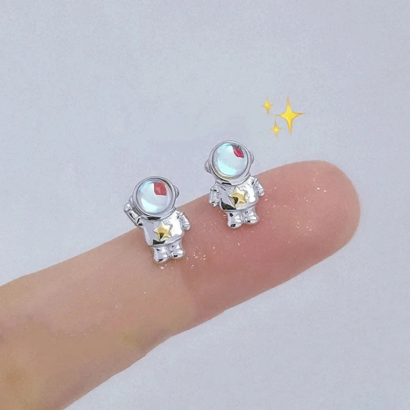 ジルコニア スターピアス シルバーカラー
