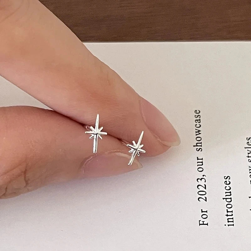 ジルコニア スターピアス シルバーカラー